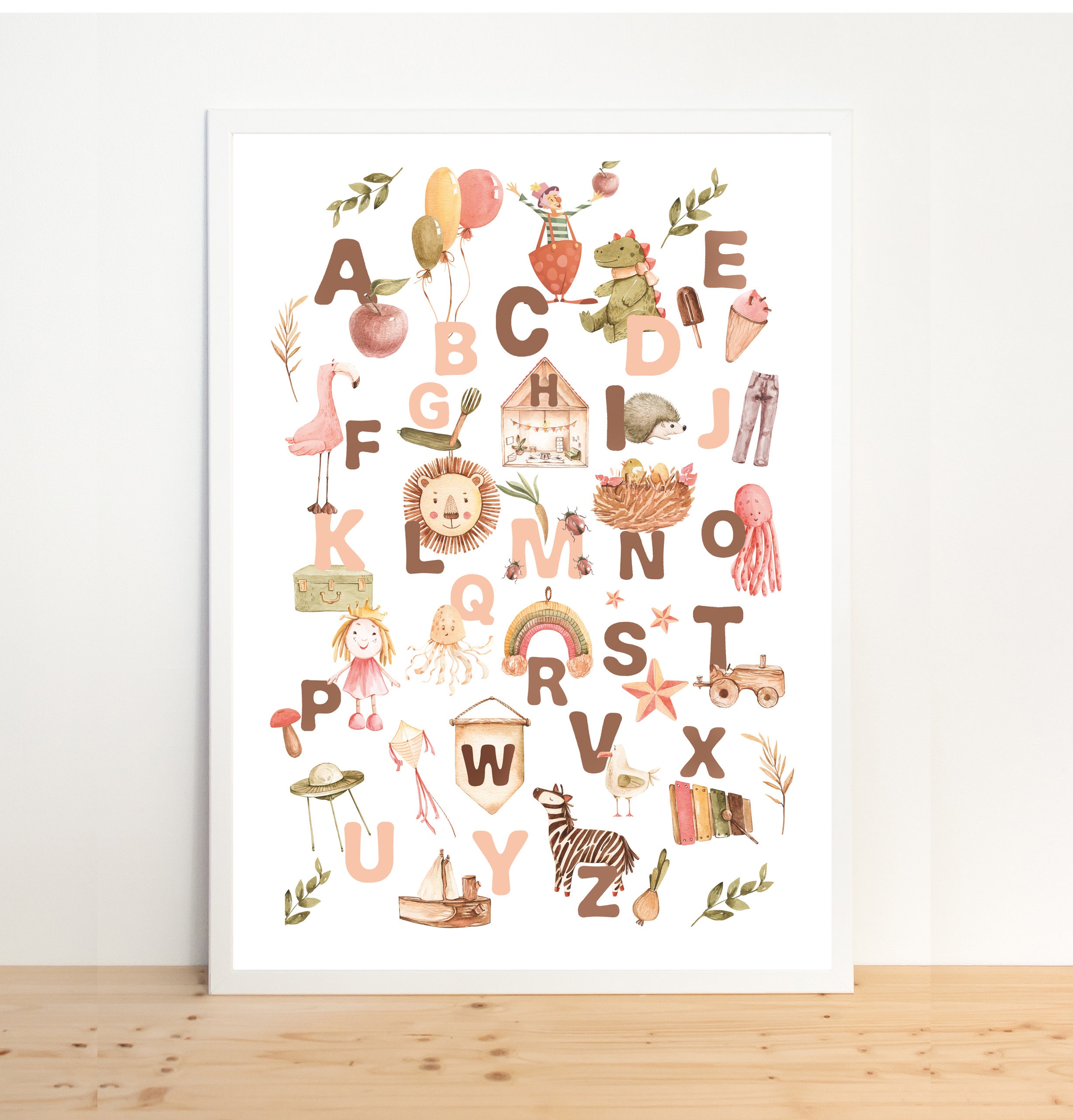 Poster Alphabet/ ABC Poster/ Boho Alphabet | Etsy