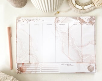 Weekly planner DIN A4 | Home office planner | Notepad for working | Desk pad | To-do list | Weekly planner | Office