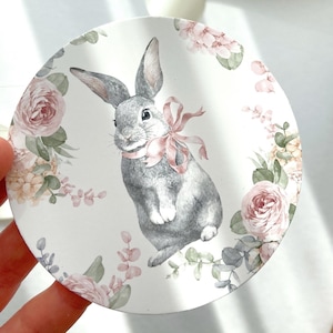 Runde Kärtchen „Hase“ / GrüßKarten /