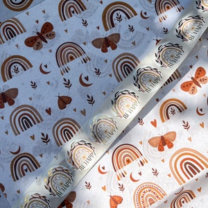 Seidenpapier Rainbow/ schönes Verpackungspapier / Verpackungspapier Rainbow/Boho / Schmetterling / Boho Regenbogen Seidenpapier
