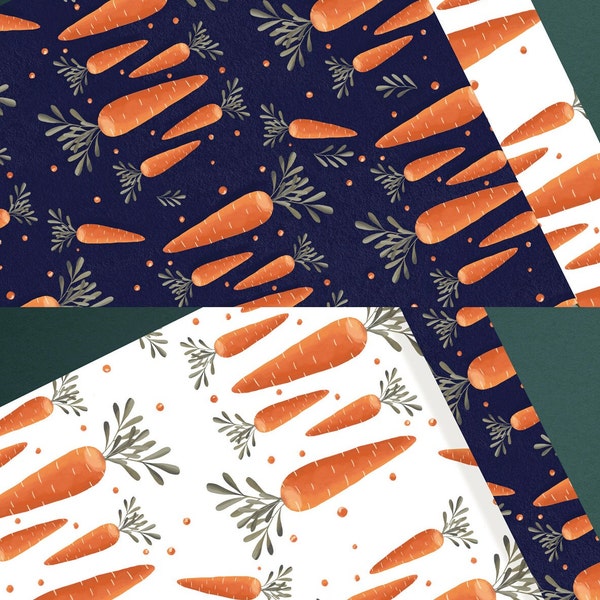 Wrapping paper / gift sheets carrots / beautiful wrapping paper with carrots / Easter wrapping paper / wrapping paper for Easter / carrots