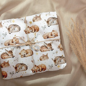 Seidenpapier Boho Tiere/ schönes Verpackungspapier /  Verpackungspapier cozy Tiere / schlafende Tiere tissue paper
