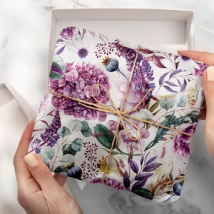 Seidenpapier Blumen/ schönes Verpackungspapier / schönes Seidenpapier/ Verpackungspapier Blumen/eukalyptus