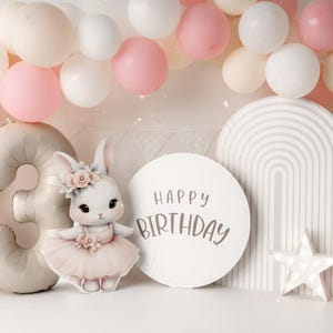 Deko Aufsteller rund / Pappaufsteller für Kinderfeste und Fotoshootings / Geburtstagdeko/ CakeSmashShooting deko