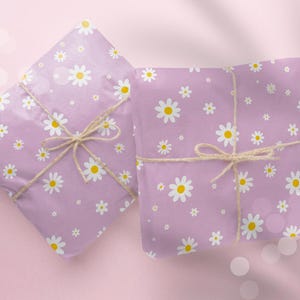 Seidenpapier Kamillen, Daisy Blume, / schönes Verpackungspapier /  Verpackungspapier Daisy Blume / Wiesen Blumen/ tissue paper