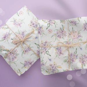Seidenpapier Frühling, Blumen, / schönes Verpackungspapier /  Verpackungspapier Blumen / Wiesen Blumen/ tissue paper