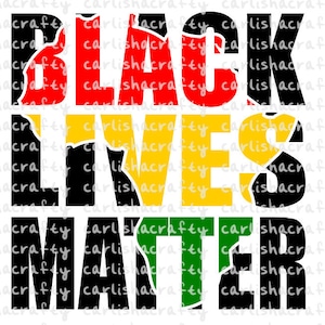 Black Lives Matter Africa Knockout SVG