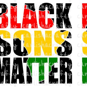 Black Sons Matter Africa Knockout SVG