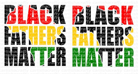 Black Fathers Matter Africa Knockout SVG
