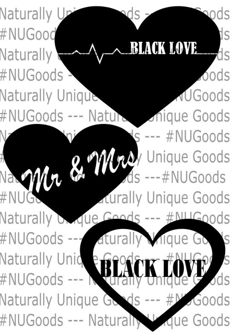 Download Black Couple SVG Bundle Black Love Hearts Crafty Carlsiha ...