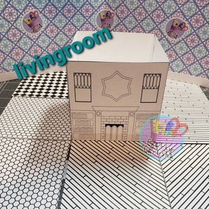 Mini Cottage Dollhouse - Exploding Box