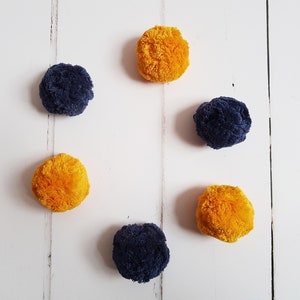 amarillo Pompón Pompón bolas de hilo de algodón azul Sewin Pompón de 7cm amarillo Pompón Pompón bolas de hilo de algodón azul Sewin Pompón de 7cm