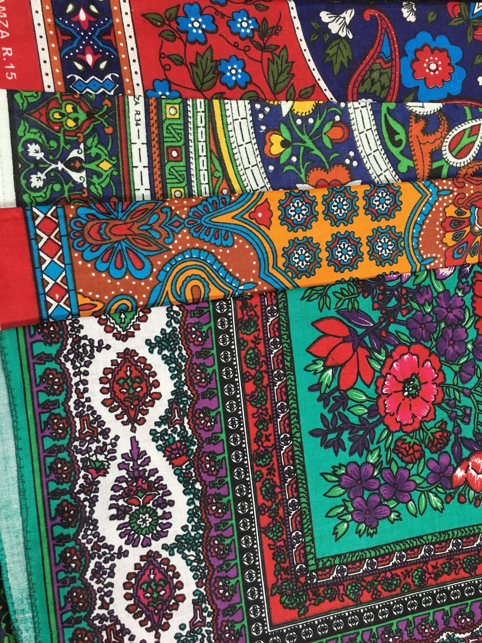 Indian and Pakistani Ethnic Fabric square table layovers Etsy