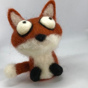 Needle Felting Kit Red Fox Beginner Craft Kit Felt Christmas Gift