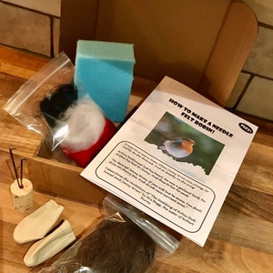 Highland cow needle felting kit starter kit zdjęcie 2