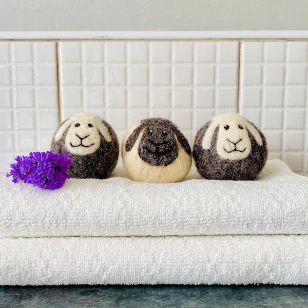 Reusable Wool Dryer Balls - Pack of 3