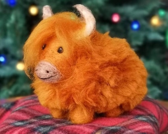 Highland cow needle felting kit ( starter kit )