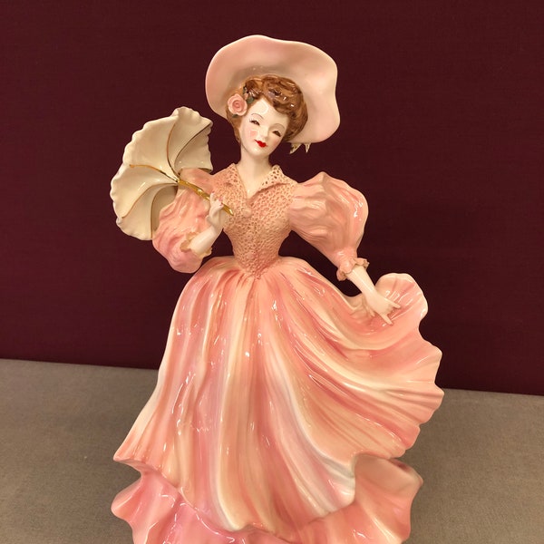 Pink Lady Figurine Etsy