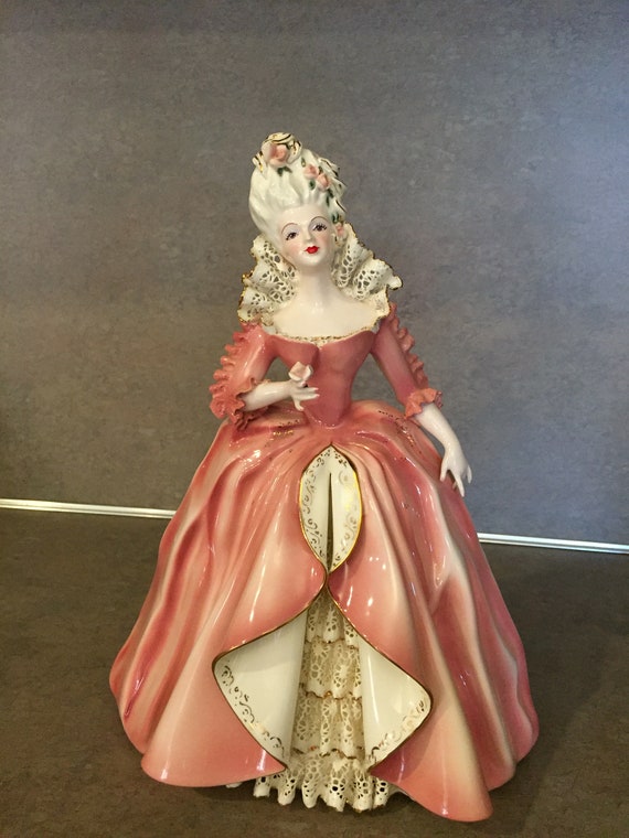 Florence Ceramics Lady Figurine Prima Donna In Pink Etsy