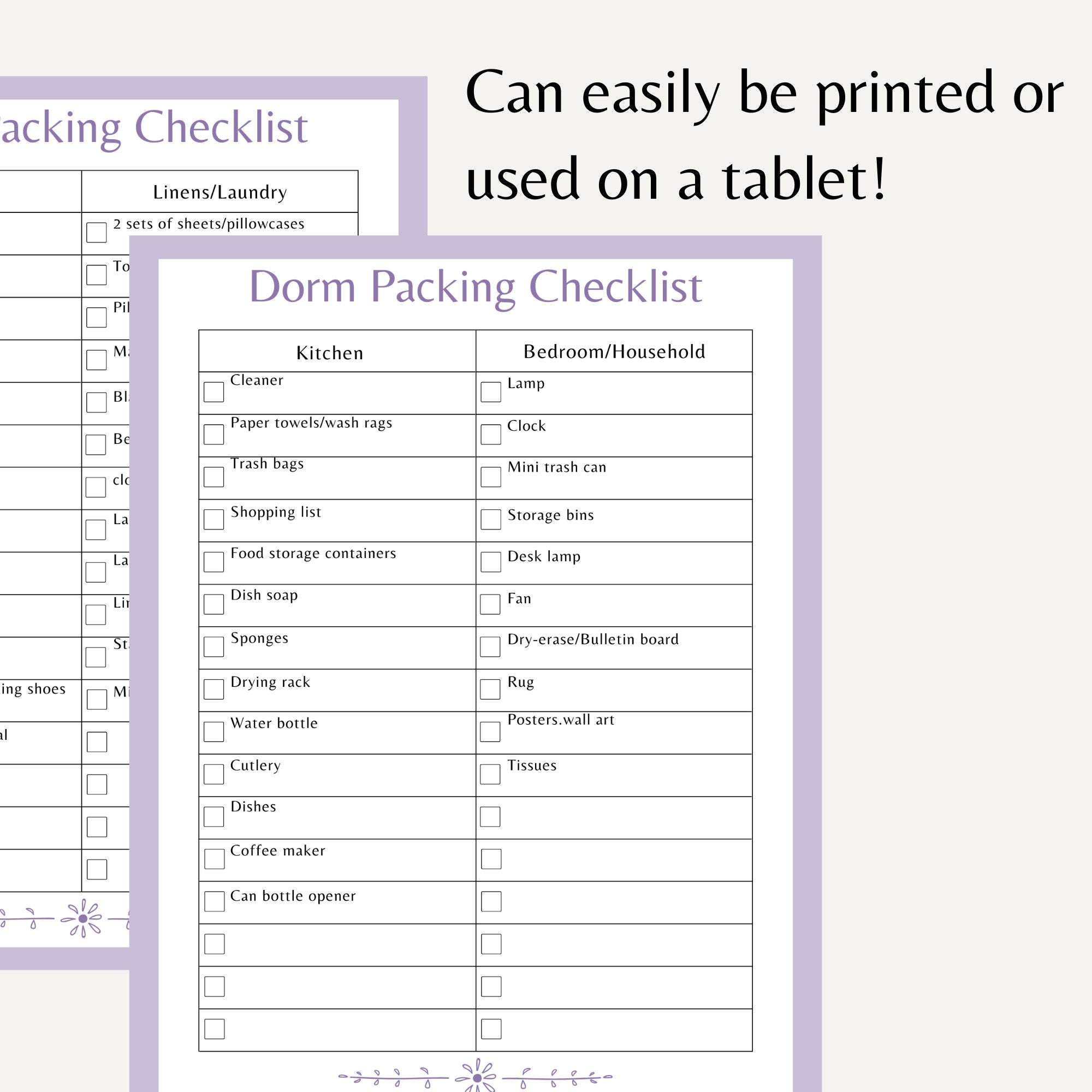University Packing Checklist Dorm Move In List Back To School University Packing Checklist Dorm Move In List Back To School
