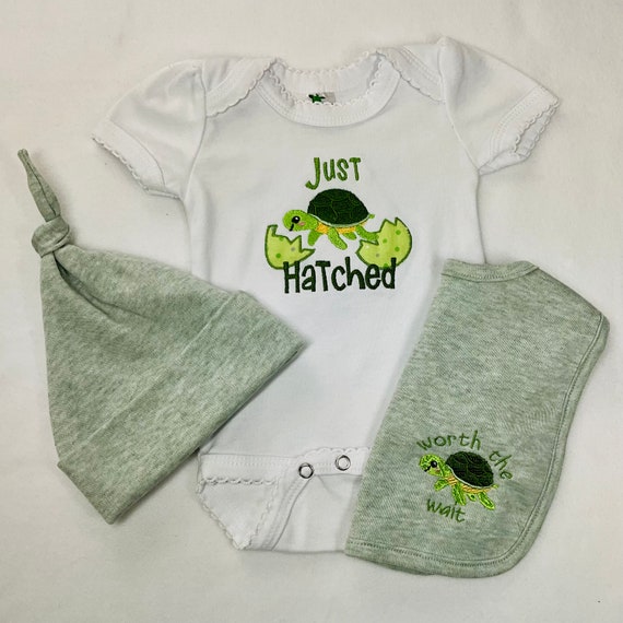 Just Hatched Newborn Welcome Home Outfit Preemie Newborn 0 3M Etsy