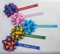 Create Your Own Custom Message Bow; Gift Bows for Graduation, Mothers Day, Fathers Day, Birthday, any Special Occasion