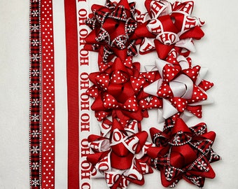 Christmas Gift Bows, Set of 6