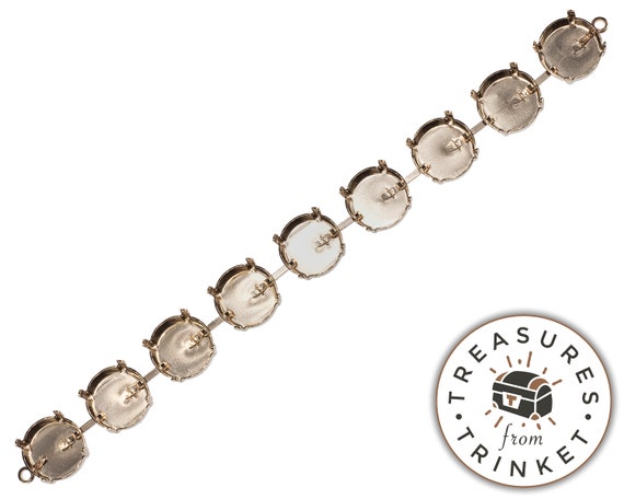 Antique Copper Empty Cup Chain Bracelet 12mm 4470 CUSTOMIZABLE!! WOW! Can Come Finished!