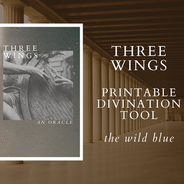 Three Wings - Downloadable Zine - Witchy Zine - Oracle Divination Tool - Dice Divination - Witchcraft Supplies - Instant Download