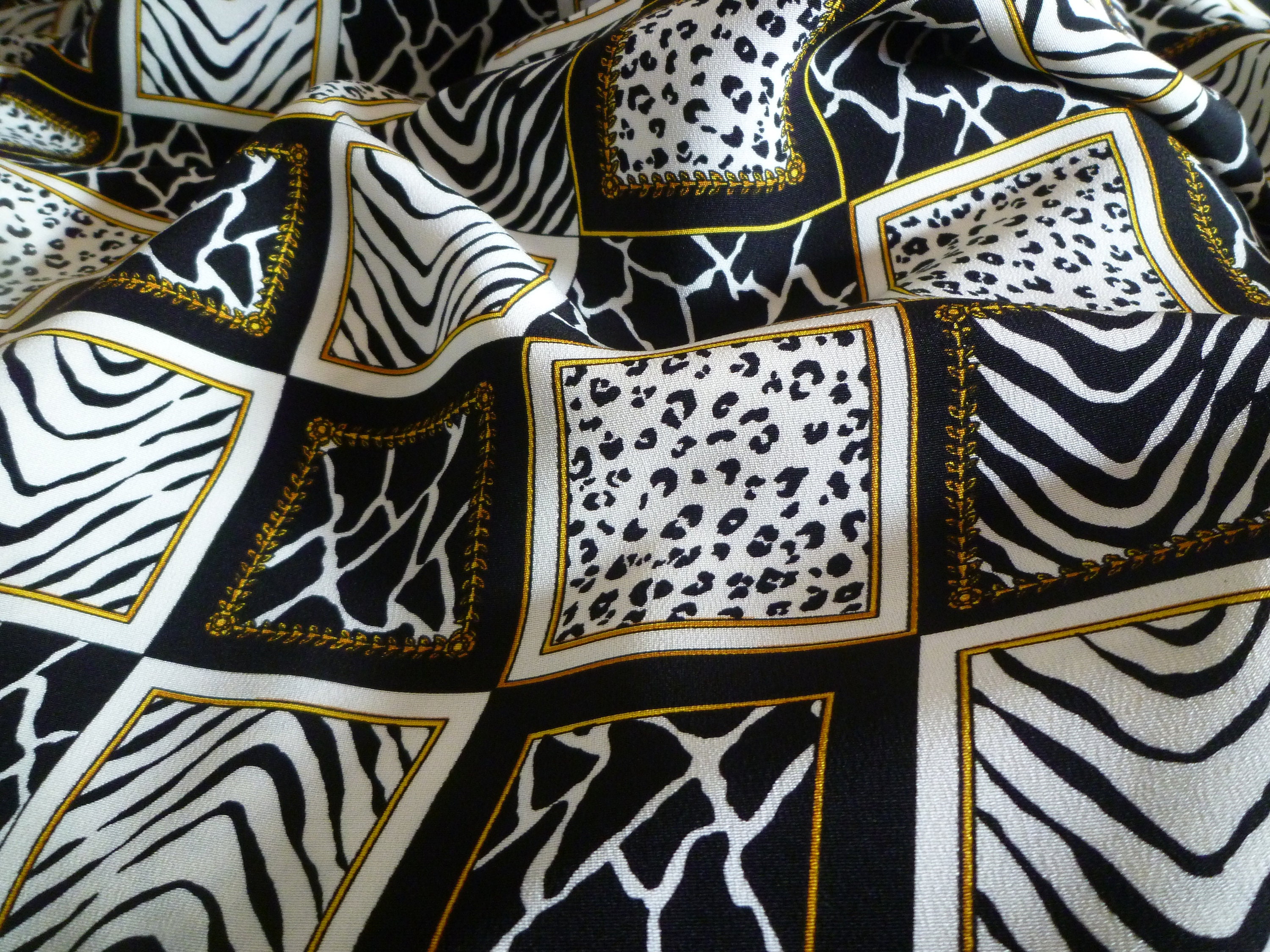 silk versace print fabric