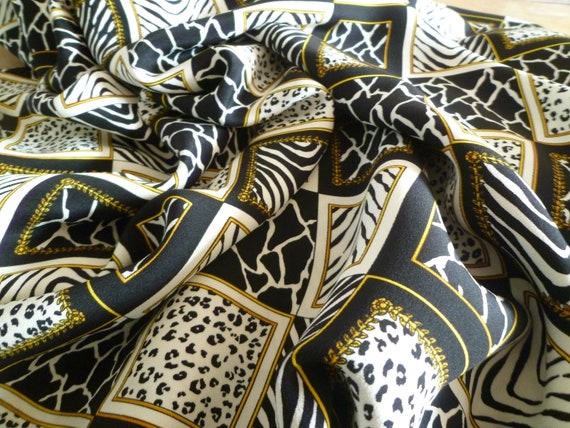 Antique Heavy Designer Silk Fabric versace 