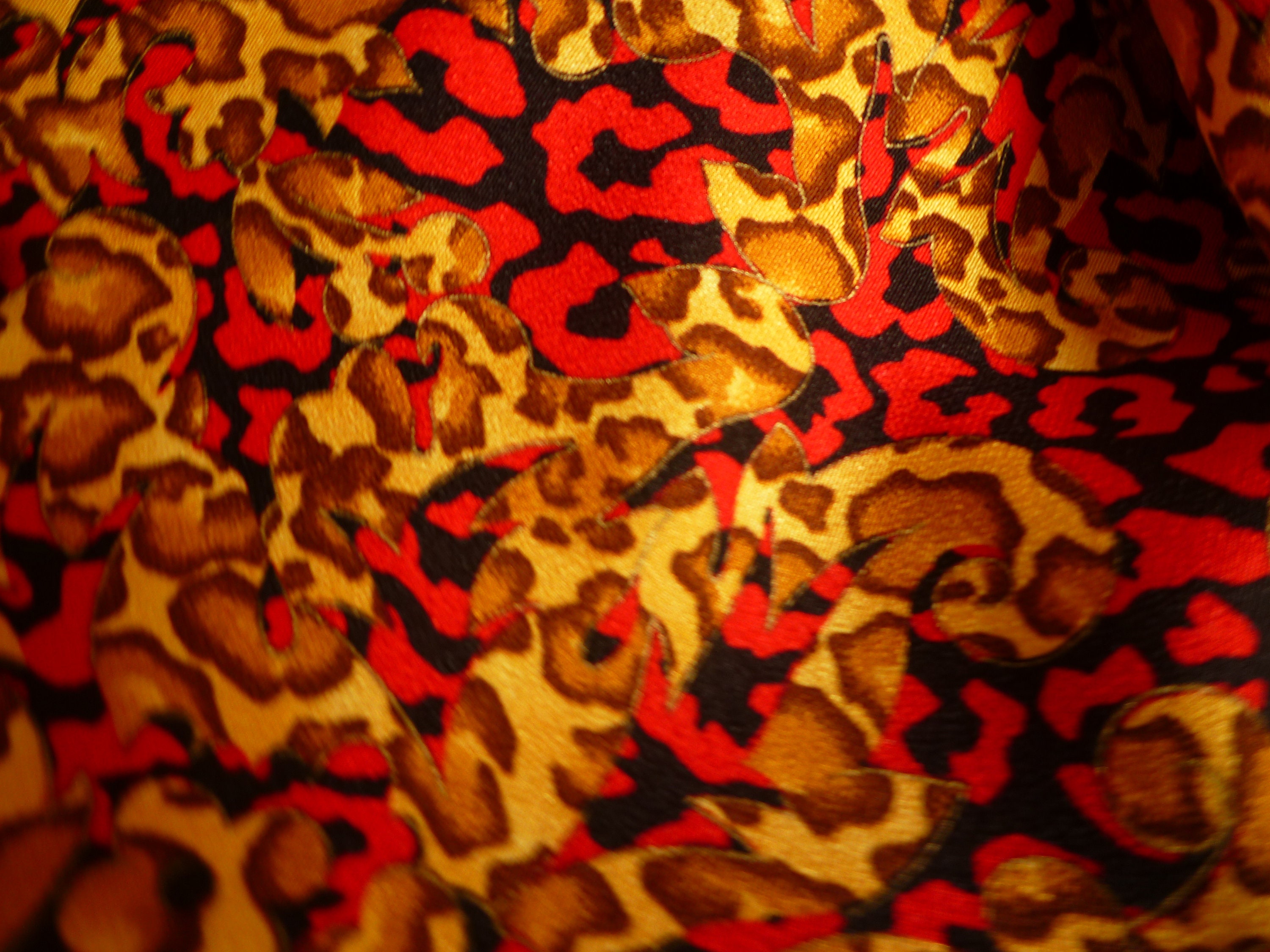 Versace authentic mulberry silk FABRIC. Baroque. Made in Italy. Panel