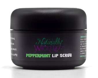 Exfoliante labial de menta / Exfoliante de azúcar natural con vitamina E