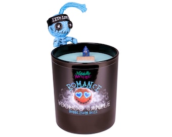 Vela Voodoo Romance • Aroma a chicle, muñeca y varita de cristal