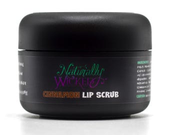 Exfoliante labial de canela y azúcar: natural, vegano y sin crueldad animal (15 ml)