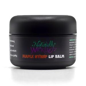 Naturally Wicked® Ahornsirup-Lippenbalsam 15ml - Kondition, Schutz, Befeuchtung | Natürliche, vegane Zutaten