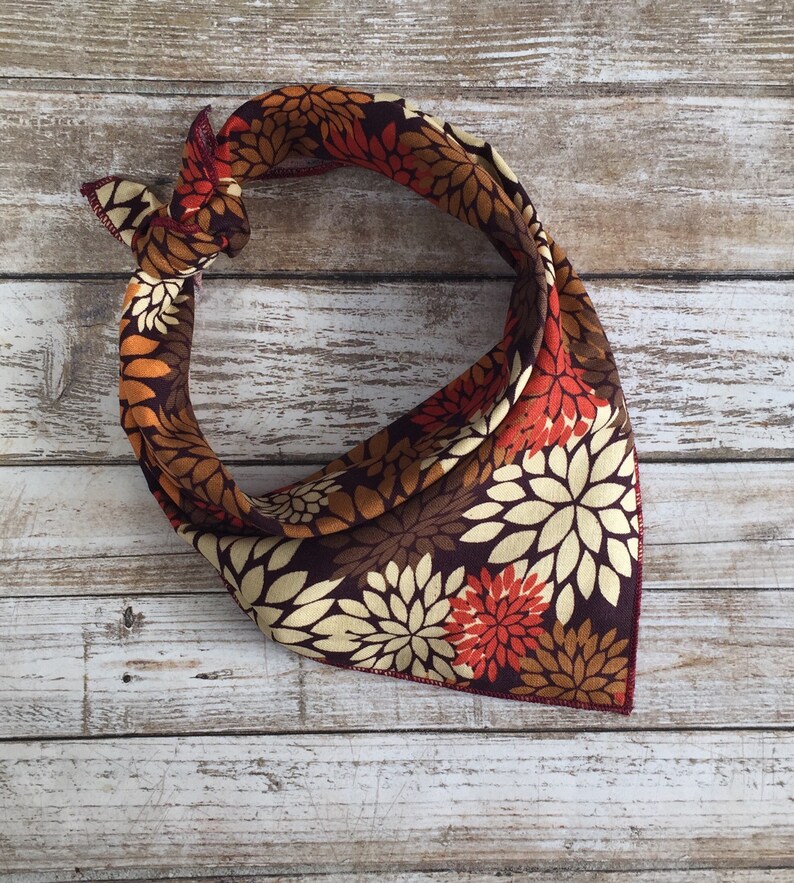 dog bandana Autumn mums dog bandana,Personalized dog bandana Fall dog bandana