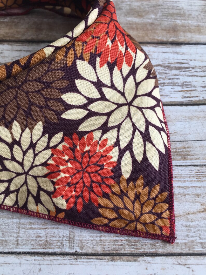 dog bandana Autumn mums dog bandana,Personalized dog bandana Fall dog bandana