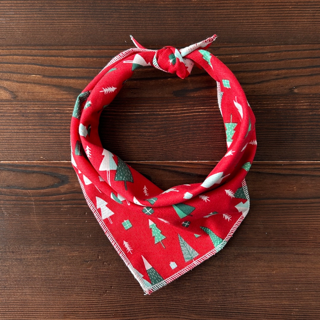 Christmas Tree Dog Bandana Christmas Dog Bandana Etsy
