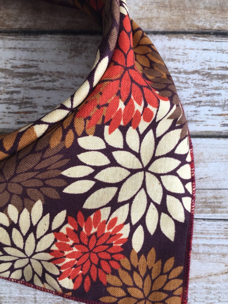 dog bandana Autumn mums dog bandana,Personalized dog bandana Fall dog bandana