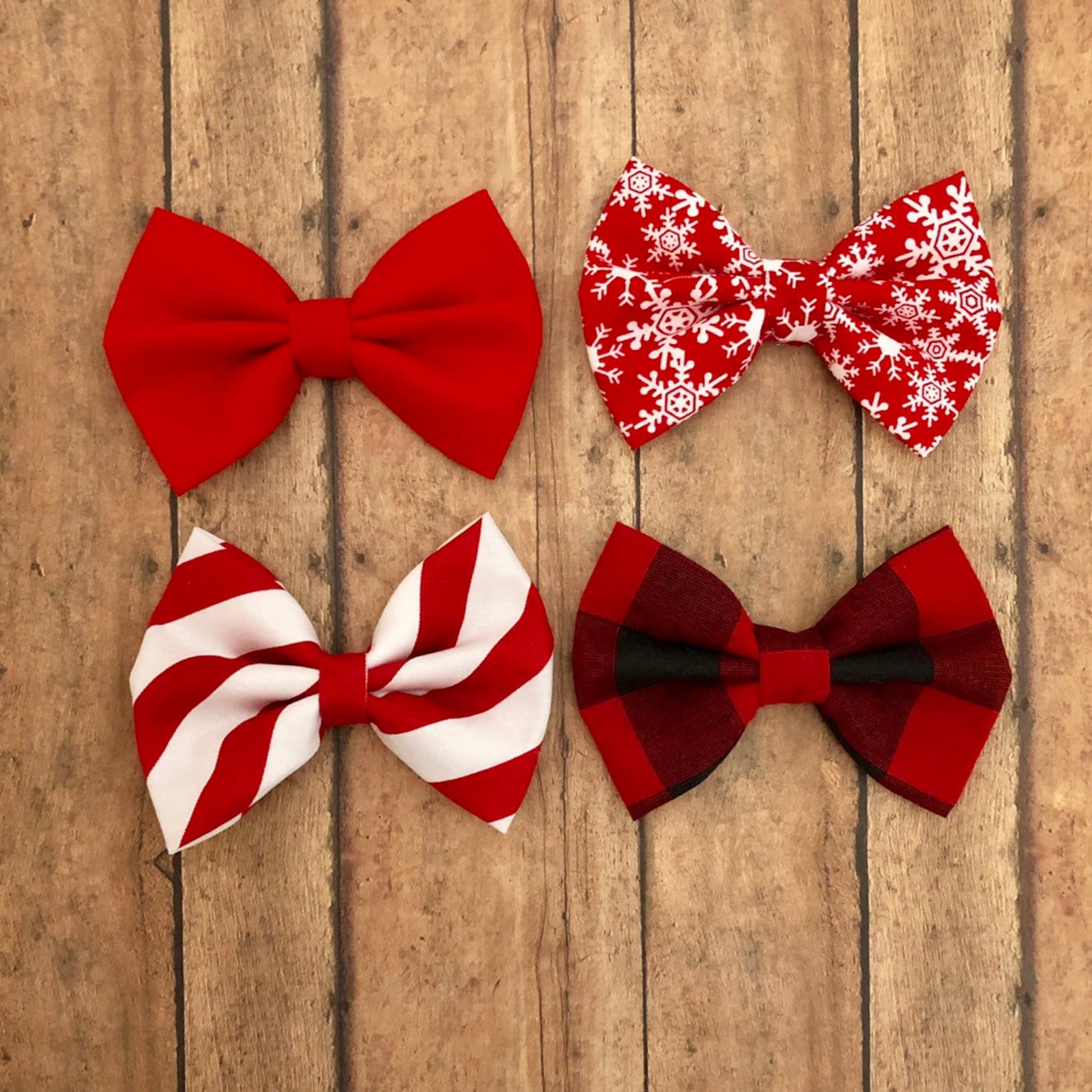 Christmas Dog Bow Tiedog Bow Ties Holliday Dog Bow Ties Etsy