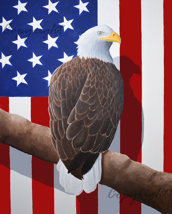 Striped Patriotic Bird Striped Patriotic Bird