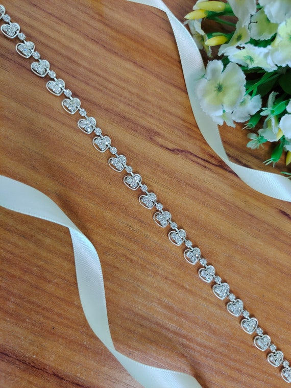 Wedding Belt,crystal Rhinestone Sash Belt,bridal Belt,clasp  display picture 2