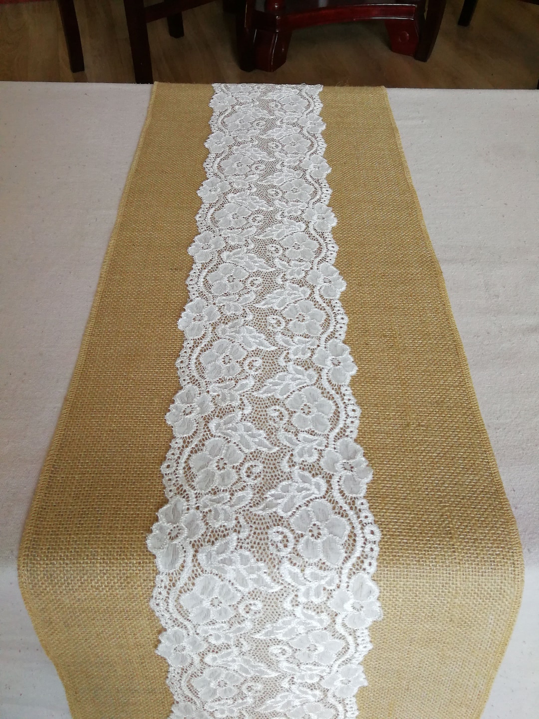 Burlap Table Runner Tablecloths Holiday Decor23c Etsy Israel