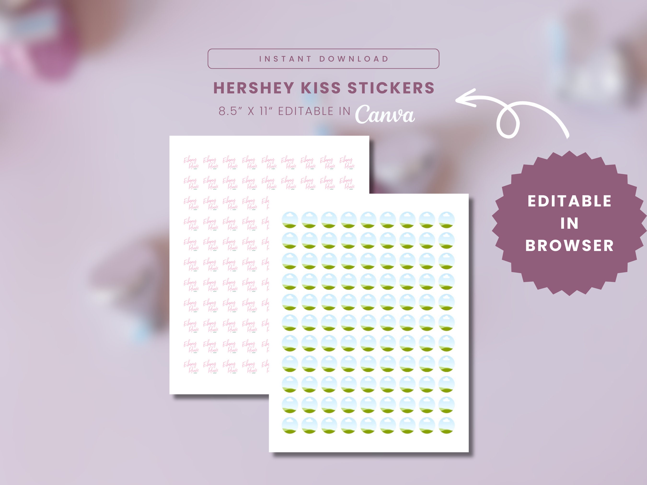 Valentine's Day Candy Sticker Labels Fit Hershey's Kisses Chocolates – Set  of 240 - Adore By Nat