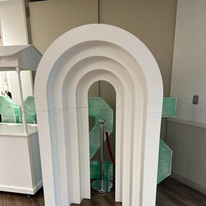 Tiered 3D Steped Rainbow Arch Photo Prop Backdrop Digital Woodworking Plans