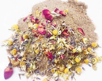 Pick Me Up Floral Dust Bath With Herbs, Dried Flowers, and Botanicals - For Pet Chickens & Other Poultry