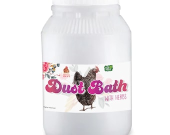 Polvo de baño con hierbas para prevenir y repeler los ácaros (¡bote GRANDE de 5 libras!)