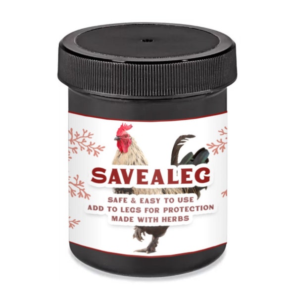 SaveALeg Herbal Leg Salve For Scaly Leg Mites: For Pet Chickens, Ducks, Turkeys, Geese, And Other Poultry