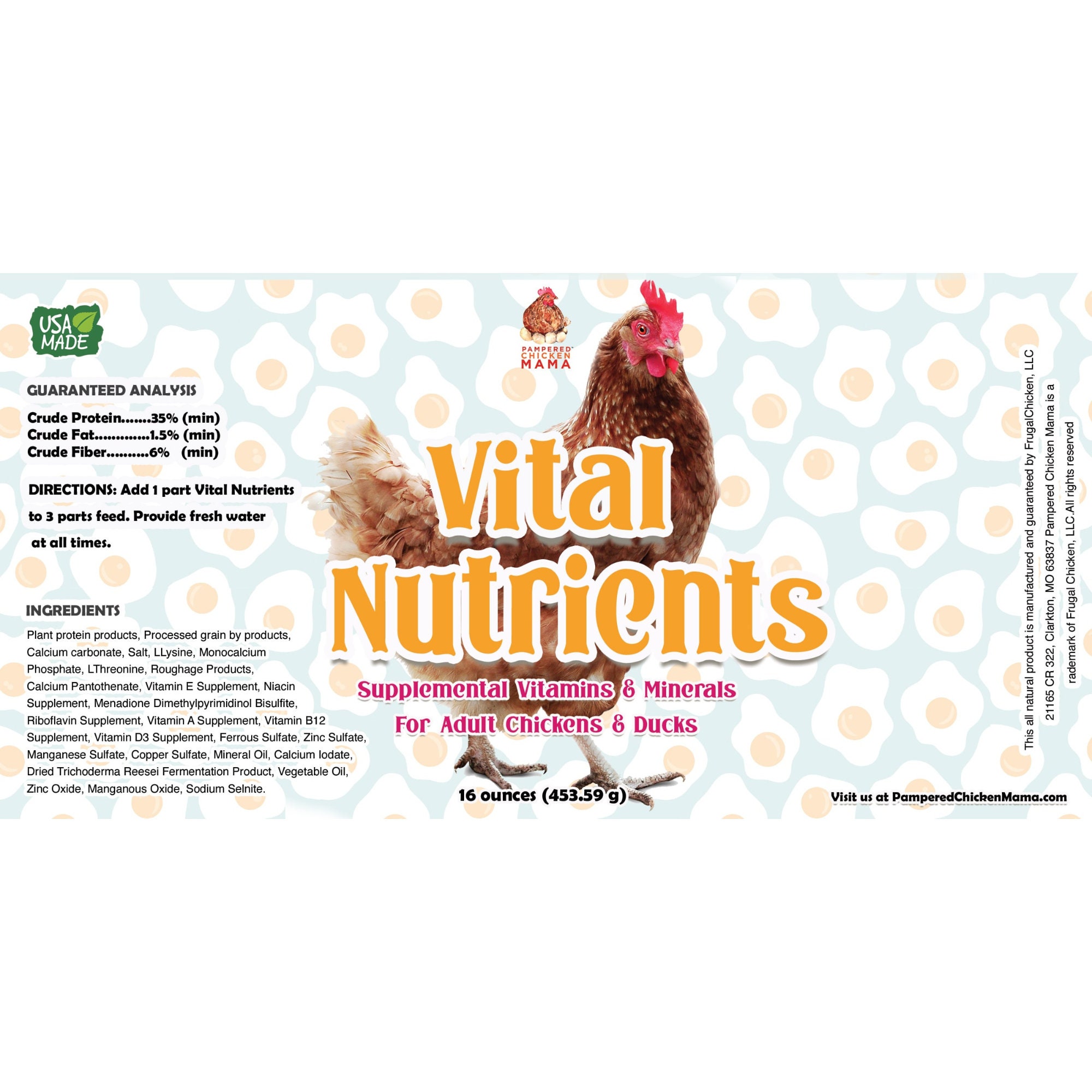 Vital Nutrients Supplemental Essential Vitamins and Trace Minerals for